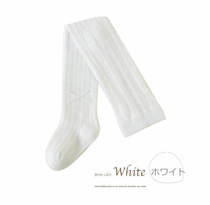 リボンアクセント　ベビータイツ